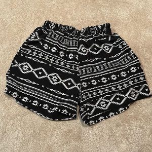 Aztec print shorts
